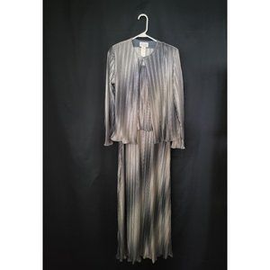 XSCAPE Joanna Chen Sparkling Evening 2 Piece Dress Size 4